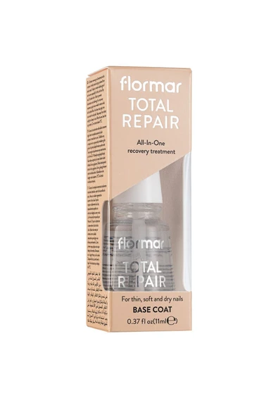 Flormar Total Repair Çok Yönlü Bakım Yapan Onarıcı Oje Bazı/tırnak Cilası - Resim 2