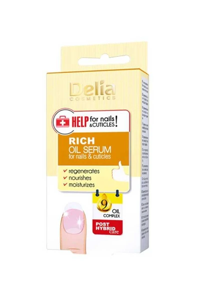 Delia Cosmetics Stop/help For Nails Cuticle Rich Oil Serum11 ml