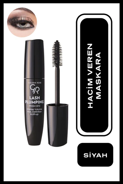 Golden Rose Lash Plumping Mascara - Black - Hacim Veren Maskara - 8691190121655