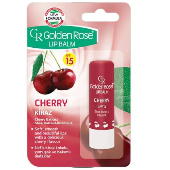 Golden Rose Lip Balm No: 07 Cherry - Dudak Bakım Kremi Ve Nemlendirici - 8691190069995