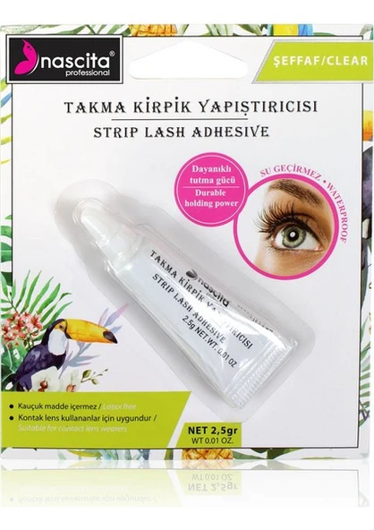 nascita Şeffaf Takma Kirpik Yapıştırıcı 2.5 Gr.