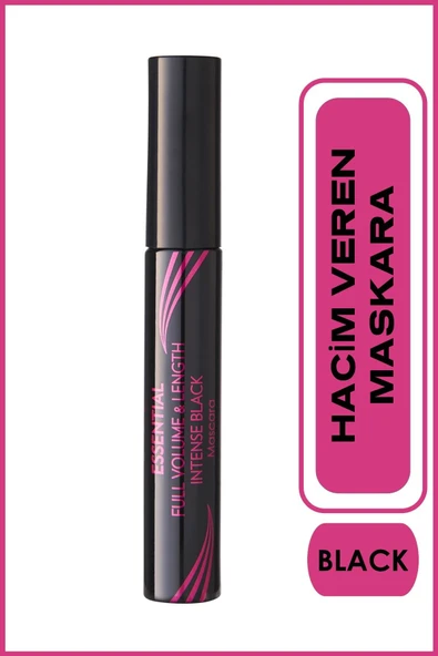 Golden Rose Essential Full Volume & Lenght Mascara - Intense Black - Hacim Veren Maskara - 8691190070595