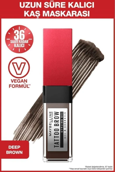Maybelline New York Tattoo Brow 36h Styling Gel - 260 Deep Brown