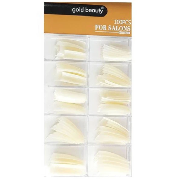 Gold Beauty Gold 100 Lü Karma Takma Tırnak Ep 704 - Protez Tipi ürün görseli