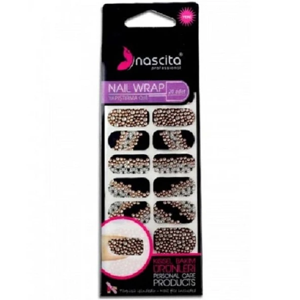 nascita 20'li Siyah - Yildiz Desenli Yapıştırma Oje - 18 ürün görseli