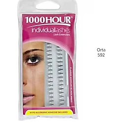 1000Hour 1000 Hour Medium Black 60pcs Takma Kirpik 592