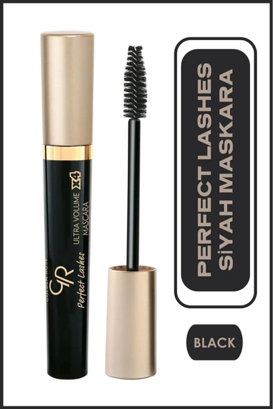Golden Rose Perfect Lashes Ultra Volume X4 Mascara - Black - Hacim Veren Maskara - 8691190066635