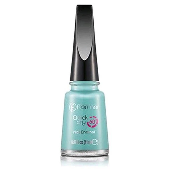 Flormar Oje - Quick Dry Nail Enamel QD15 Fresh Mint 8690604282531