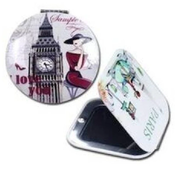 nascita Çanta Tipi Eiffel Makyaj Aynası Iki Farklı Model Ile