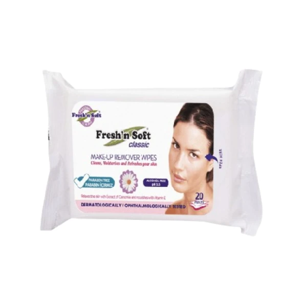 FRESHNSOFT Fresh'n Soft Makyaj Temizlik Mendili 20' Li