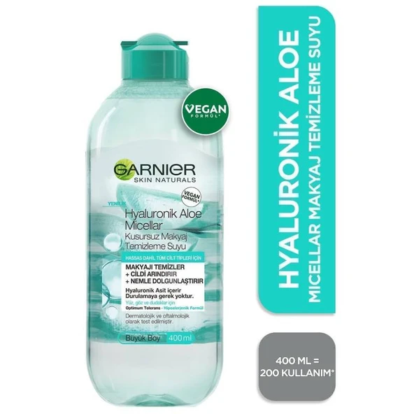 Garnier Hyaluronik Aloe Micellar Kusursuz Makyaj Temizleme Suyu 400ml