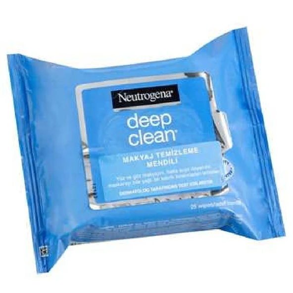 Neutrogena Makyaj Temizleyici Yüz Mendili, Hydro Boost Cleansing, 25li Mendil Paketi