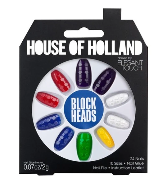 Elegant Touch House Of Holland Block Heads False Nails 24