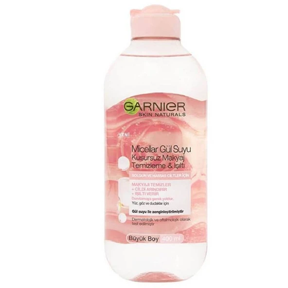 Garnier Micellar Gül Suyu Kusursuz Makyaj Temizleme Işıltı 400ml