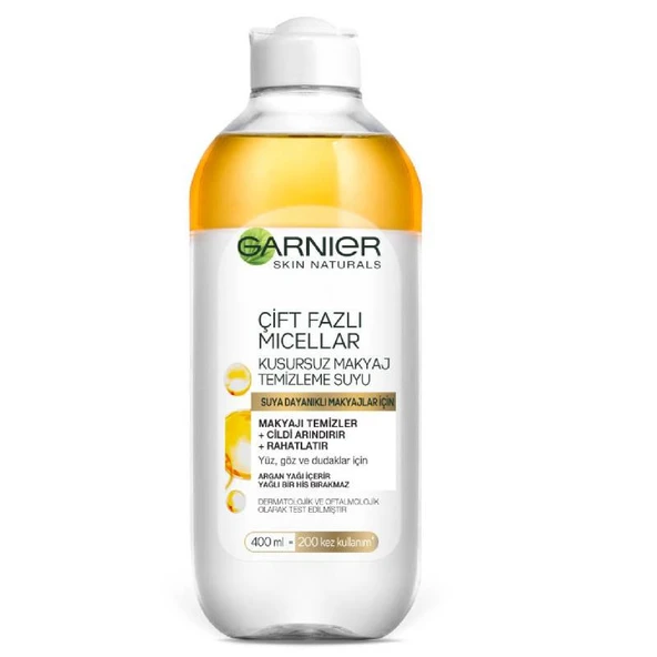 Garnier Çift Fazlı Micellar Kusursuz Makyaj Temizleme Suyu 400 ml