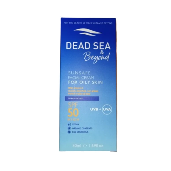 Dead Sea Beyond Dead Sea & Beyond Sunsafe Facial Cream For Oily Skin 50 ml Spf 50 Güneş Kremi