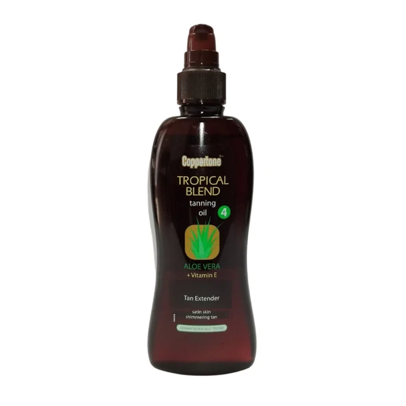 Coppertone Aloe Veralı Ve E Vitaminli Bronzlaştırıcı Güneş Yağı Spf4 200 ml