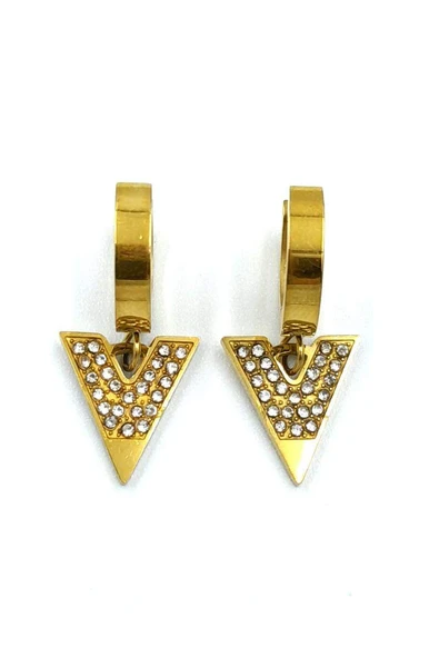 Gold Renk Figürlü Çelik Küpe ürün görseli 1