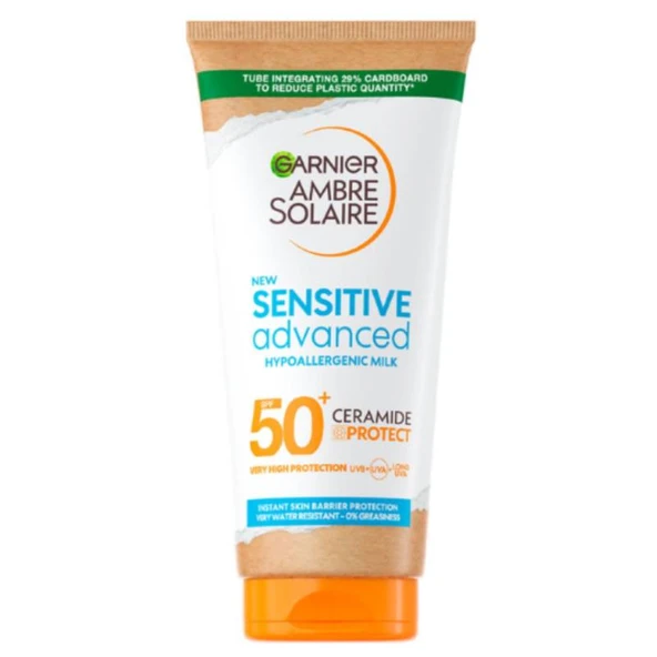 Garnier Ambre Solaire Sensitive Advanced Milk SPF 50+ 175 ml ürün görseli