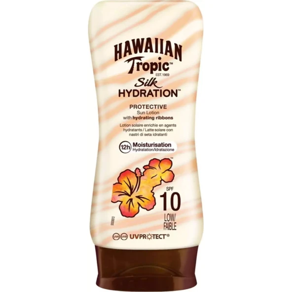 Hawaiian Tropic Koruyucu Güneş Losyonu - Lotion Silk Spf 10 180 ml 5099821001643