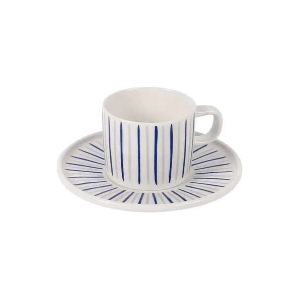 GÜRAL PORSELEN Mental 4 Parça 2 Kişilik Kahve Takımı 6733 - Resim 4