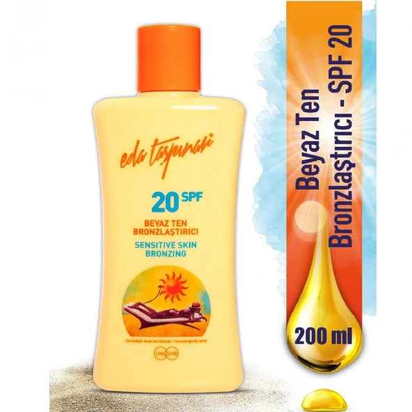Eda Taşpınar Beyaz Ten Bronzlaştırıcı Spf 20 Krem (losyon) - 200 Ml