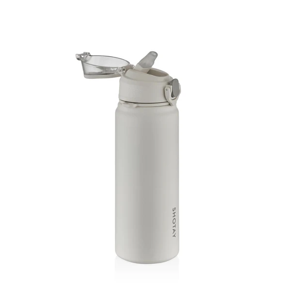 Shotay Çelik Termos Matara 750Ml Beyaz - 2