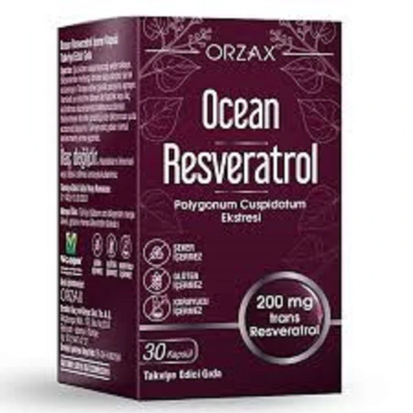 Ocean Resveratrol 200 mg 30 Kapsül ürün görseli