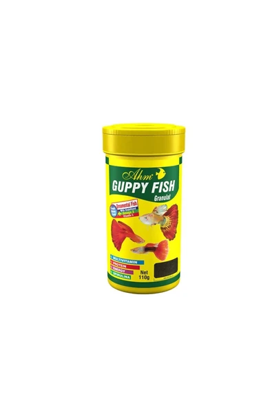 Ahm Marin Guppy Granul Food Lepistes Yemi 250 ml