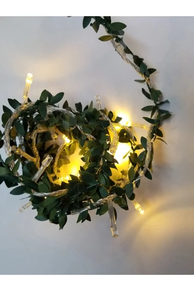 3 METRE TEL SARMAŞIKLI PİRİNÇ LED EV DEKOR DOĞALGAZ BORUSU KAPLAMA - Resim 4