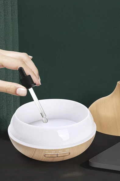 Torima SL-168 Ahşap Humidifier Hava Nemlendirici Ledli Aroma Terapisi Dekoratif Buhar Makinesi - 3