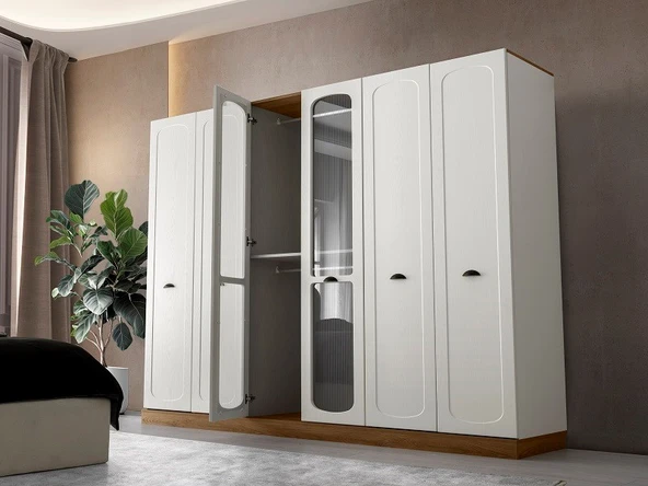 RODOS MDF 6 KAPILI DOLAP