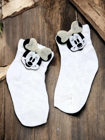 Kız Bebek Pamuklu Çorap Set 3 Çift - 4