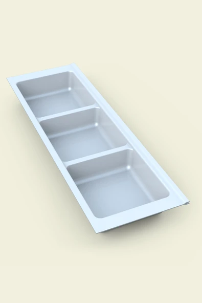 Mutfak Çekmece Içi Kaşıklık 104Cm X 48Cm Yanlar Ve Boydan 4Cm Kesilebilir, Beyaz - 8