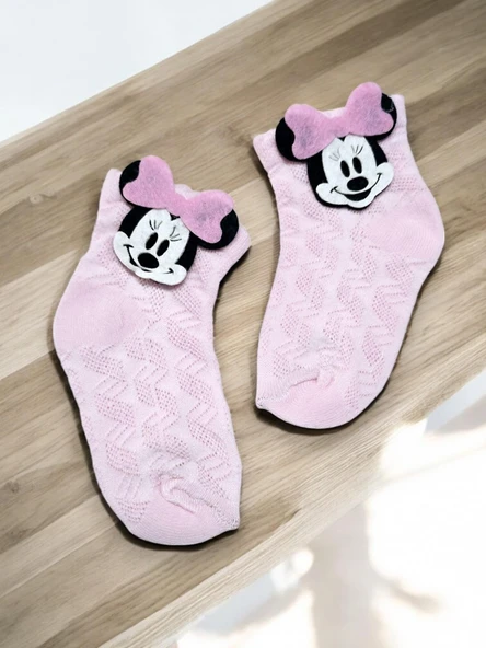 Kız Bebek Pamuklu Çorap Set 3 Çift - 5