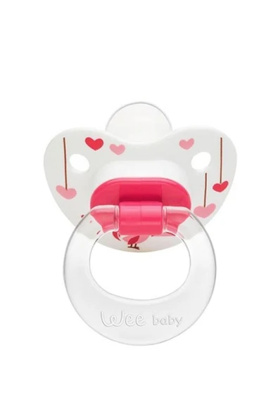 Wee Baby Silikon Desenli Damaklı Emzik No:1(askılı) - Resim 3