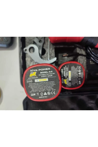 KİYA POWER ŞARJLI BUDAMA MAKASI S6 500 W  16.8 V 2.6 AH - 3