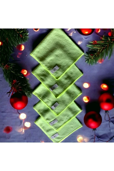 Mikrofiber Temizlik Bezi Sarı 5 Adet Ev Ve Cam Temizliği - 2