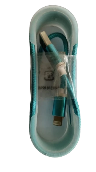 iPhone Kabloları (iOS)  Telefonlarla Uyumlu Hasır Şarj Ve Data Kablosu