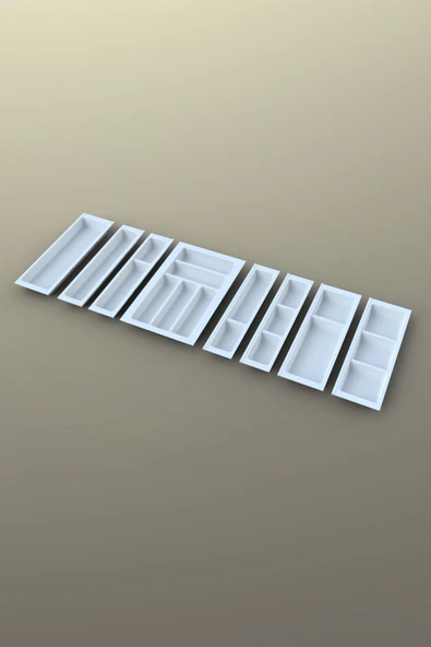 Mutfak Çekmece Içi Kaşıklık 114Cm X 48Cm Yanlar Ve Boydan 4Cm Kesilebilir, Beyaz - 3