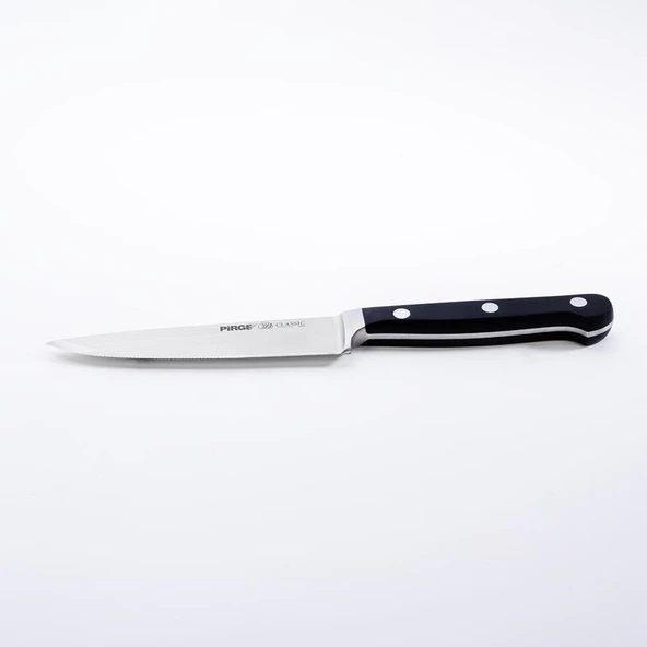 PİRGE 49017 CLASSİC GENİŞ STEAK BIÇAĞI 13 CM SİYAH - Resim 3