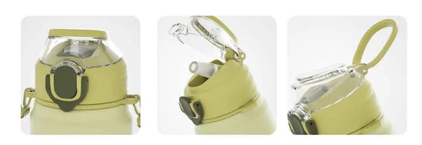 Shotay Çelik Termos Matara 750Ml Kahverengi - 3