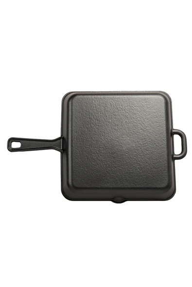 Sürel Kare 25 cm Mat Siyah Döküm Izgara Tava - 4