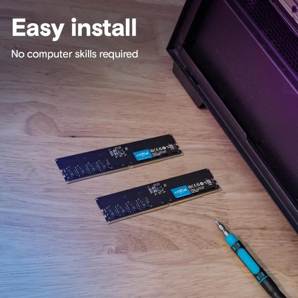 Crucial 16 GB 5600Hz DDR5 CT16G56C46U5 Pc Ram - 7