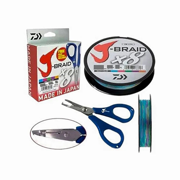 Daiwa JBraid 8B 300 M 0,24 MM Multicolor İp Misina