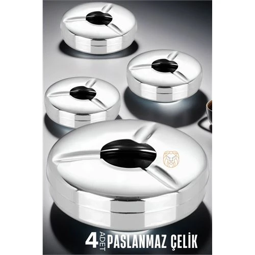 4 lü Set Çelik Küllük