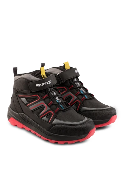 Slazenger Kephas In Unisex Çocuk Bot Siyah / Kırmızı - 2