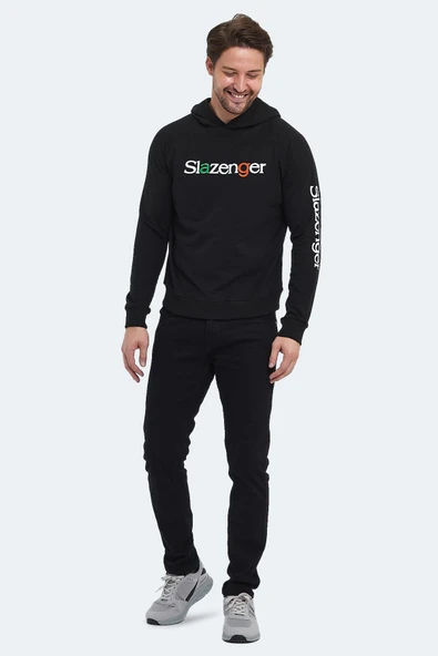 Slazenger KADMOSS Erkek Sweatshirt Siyah - 7
