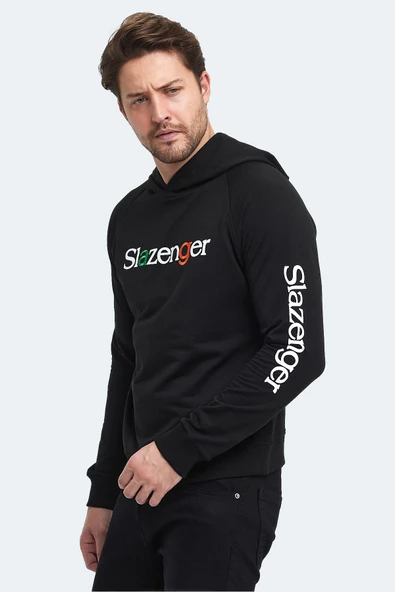 Slazenger KADMOSS Erkek Sweatshirt Siyah - 4