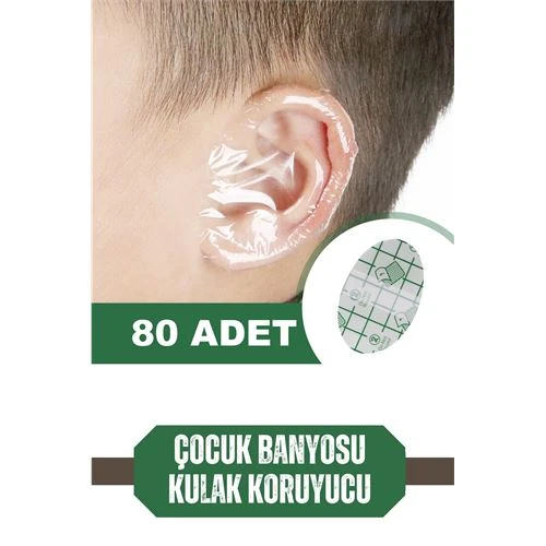 80 ADET Çocuk Banyo Kulak Koruyucu Su Geçirmez